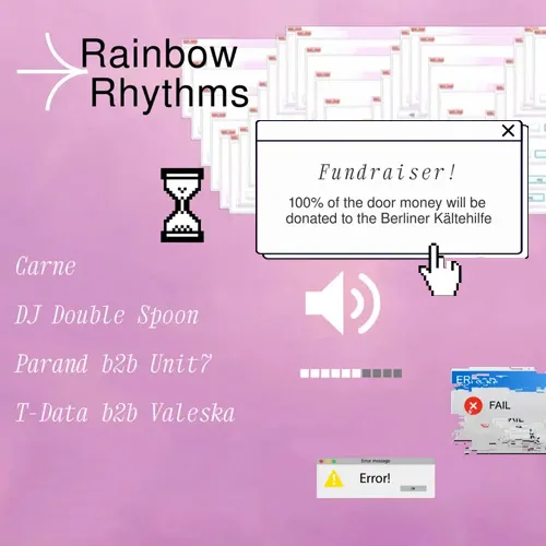 Rainbow Rhythms party Berliner Kältehilfe Fundraiser