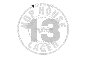 HOP HOUSE 13 LAGER Guiness, repeat clients like this light and hoppy new lager beer wit floral notes brewed by Guinness® 